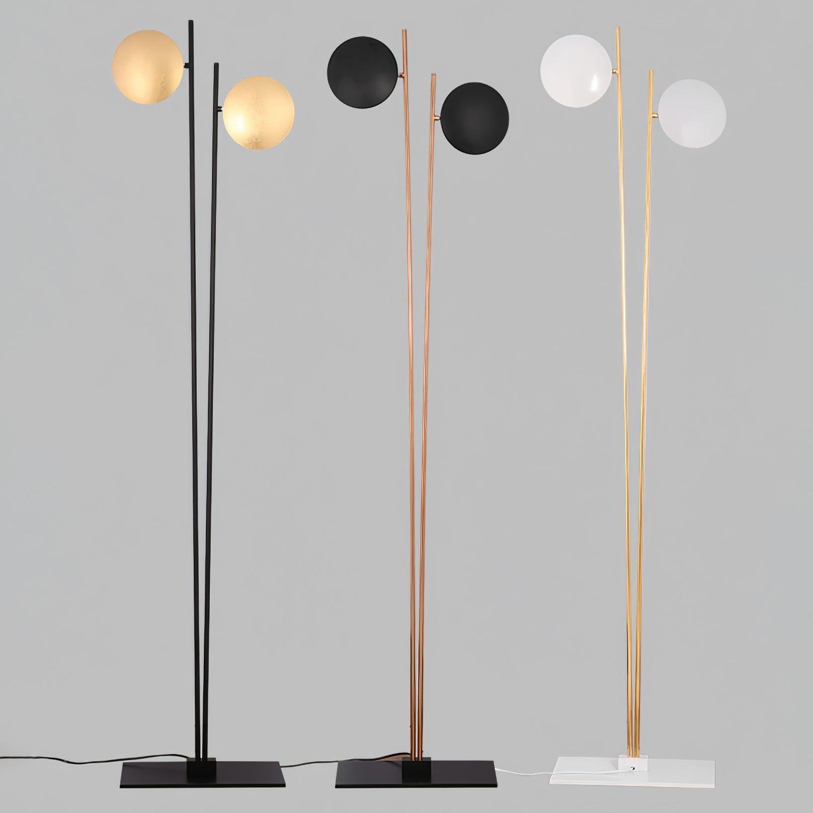 Axial Ray Sculptural Floor Lamp-Neutral Decor