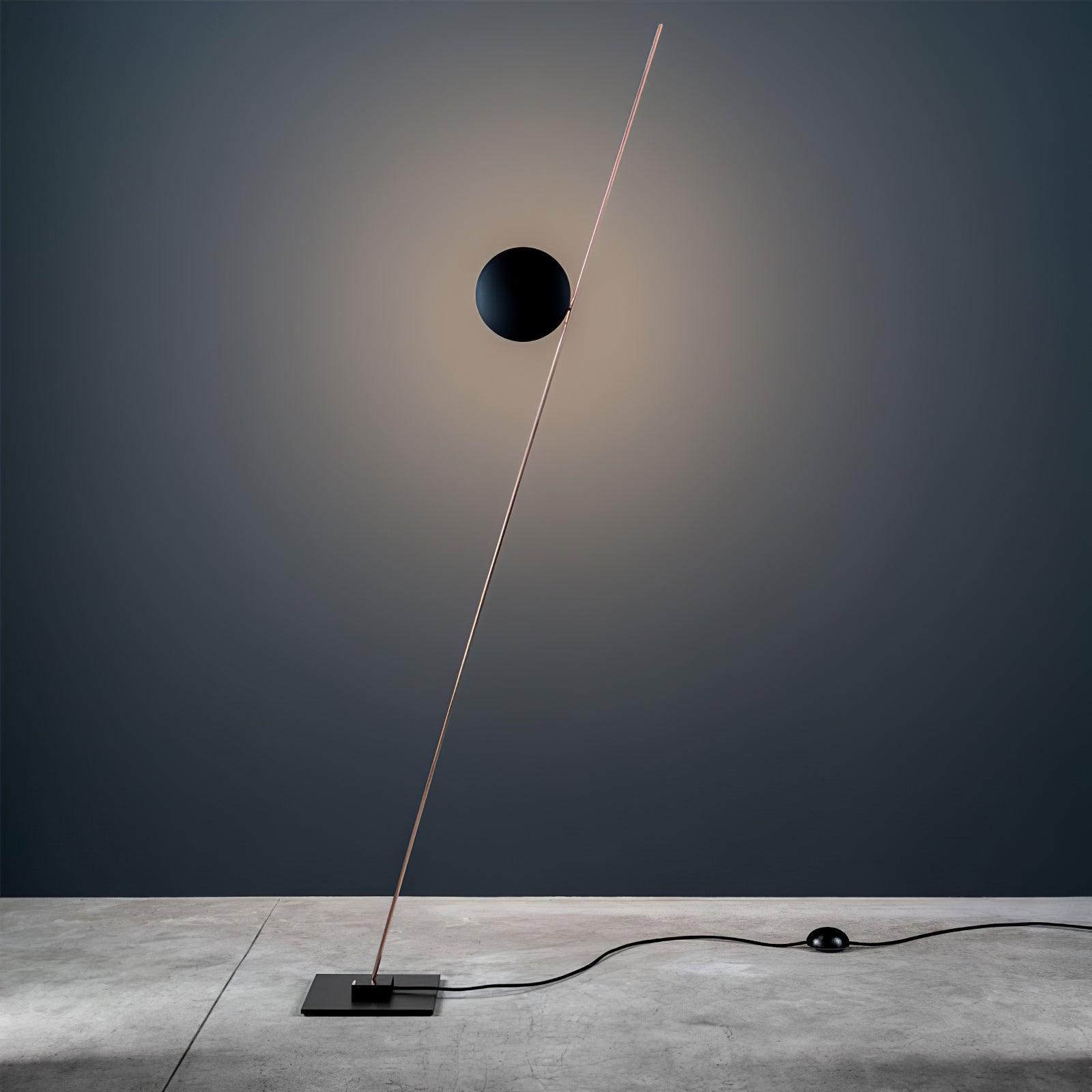 Axial Ray Sculptural Floor Lamp-Neutral Decor