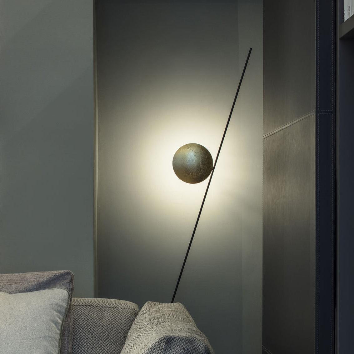 Axial Ray Sculptural Floor Lamp-Neutral Decor