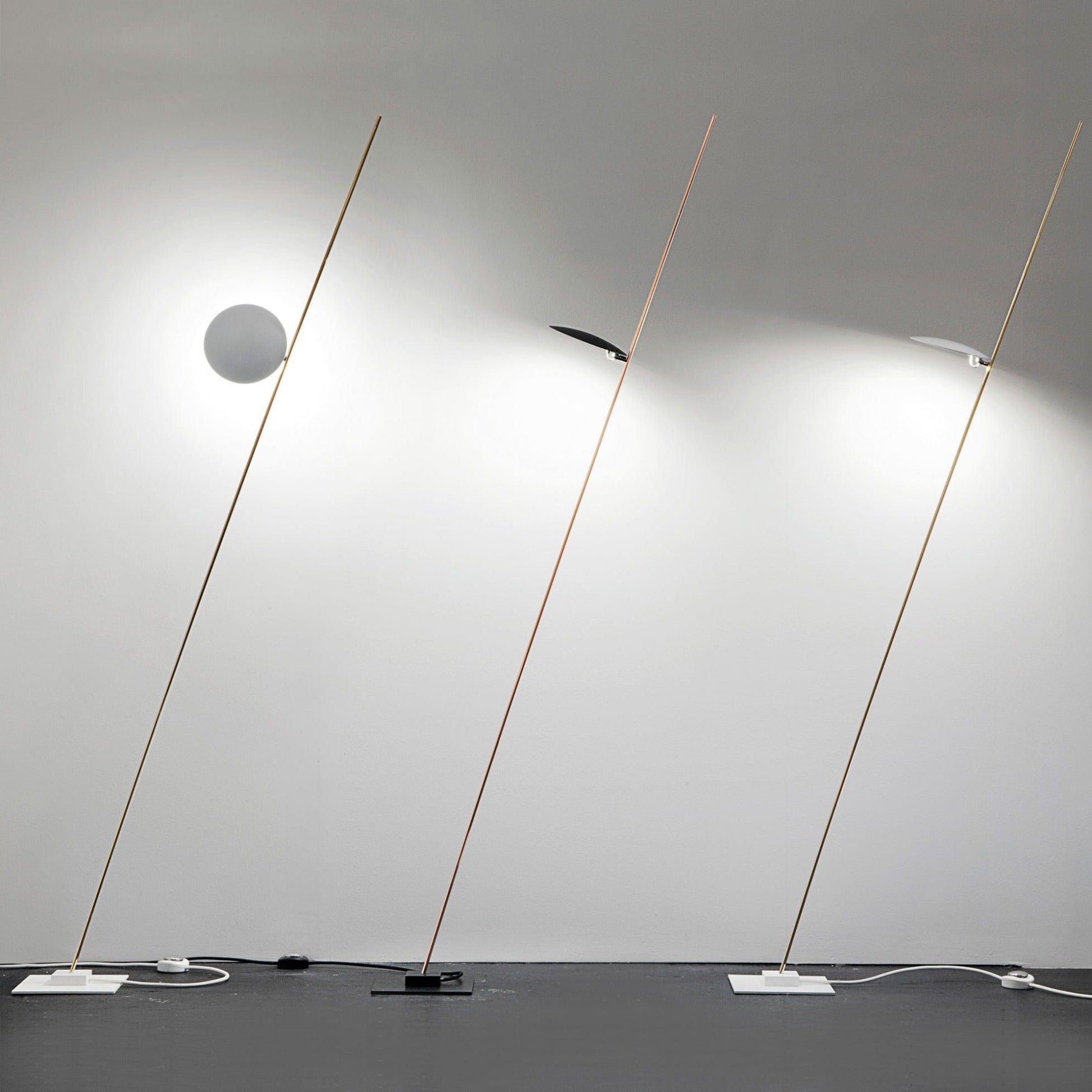 Axial Ray Sculptural Floor Lamp-Neutral Decor