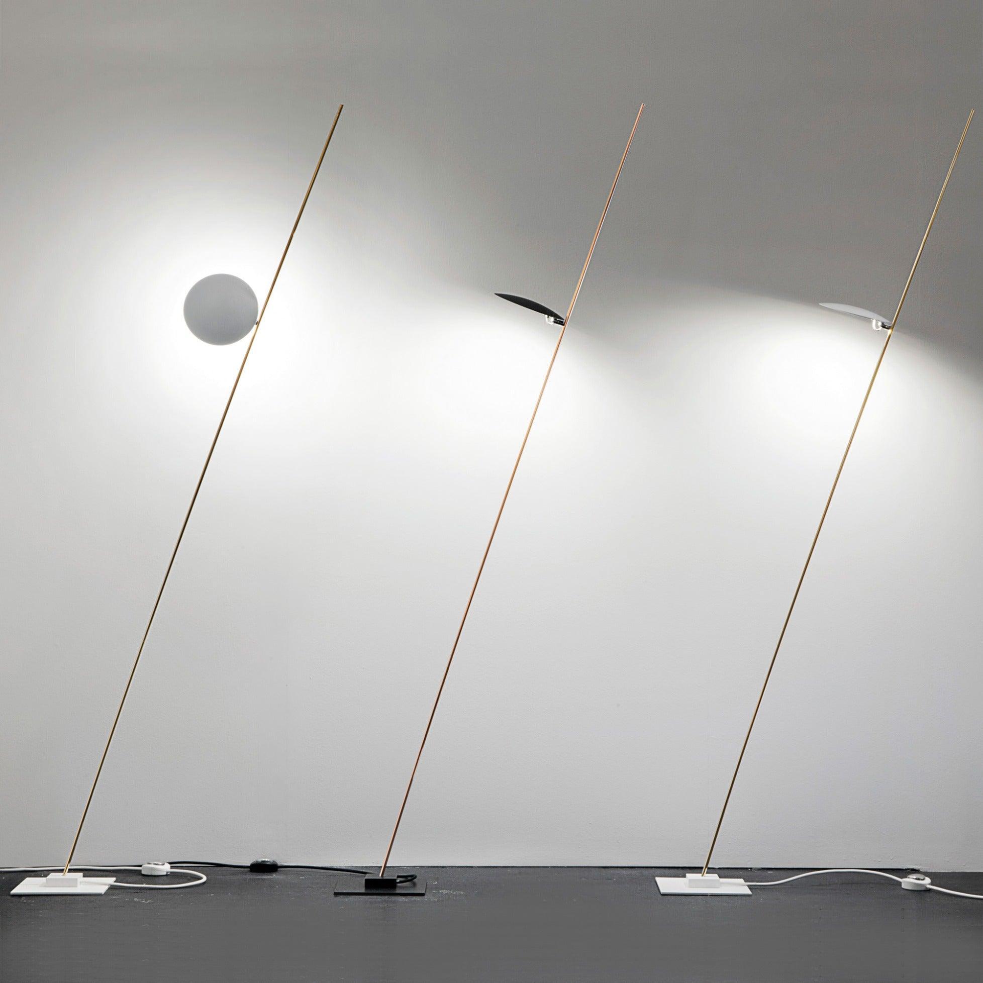 Axial Ray Sculptural Floor Lamp-Neutral Decor