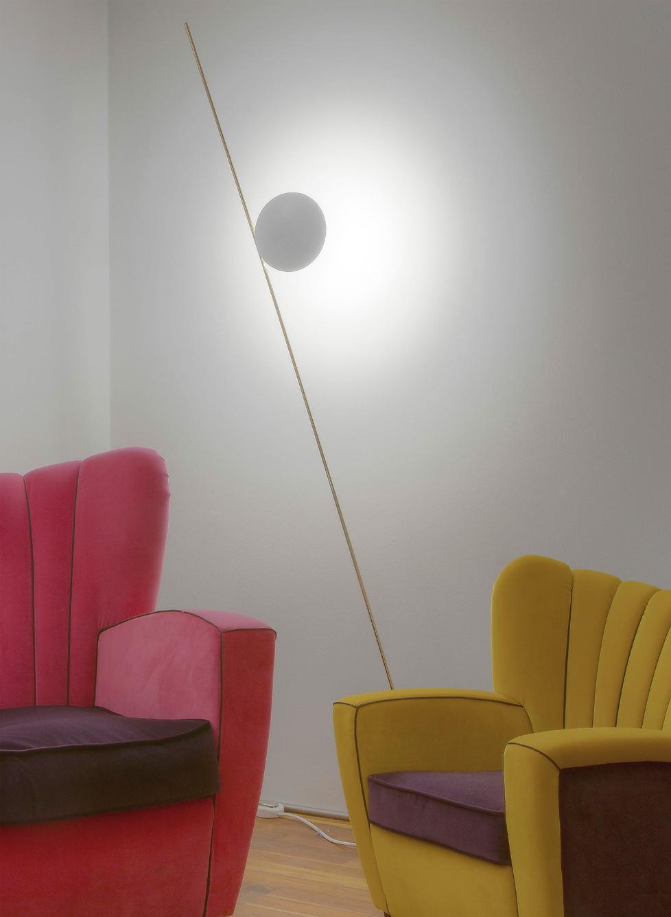 Axial Ray Sculptural Floor Lamp-Neutral Decor