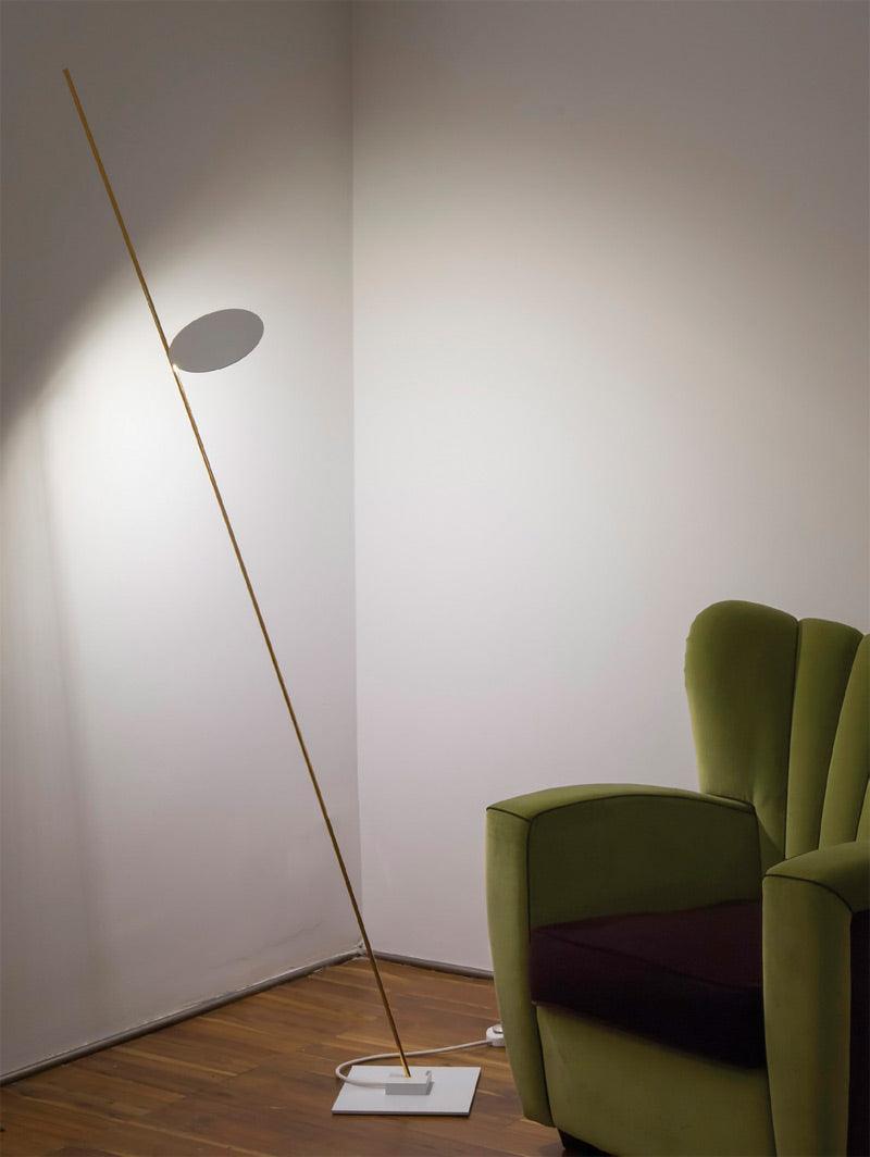 Axial Ray Sculptural Floor Lamp-Neutral Decor