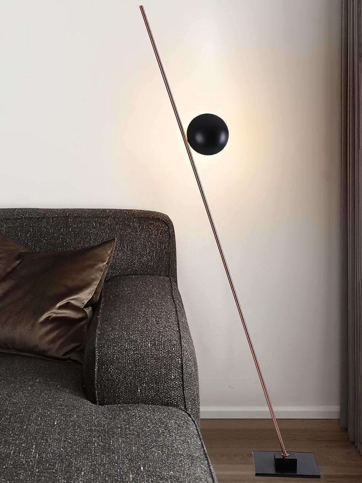 Axial Ray Sculptural Floor Lamp-Neutral Decor