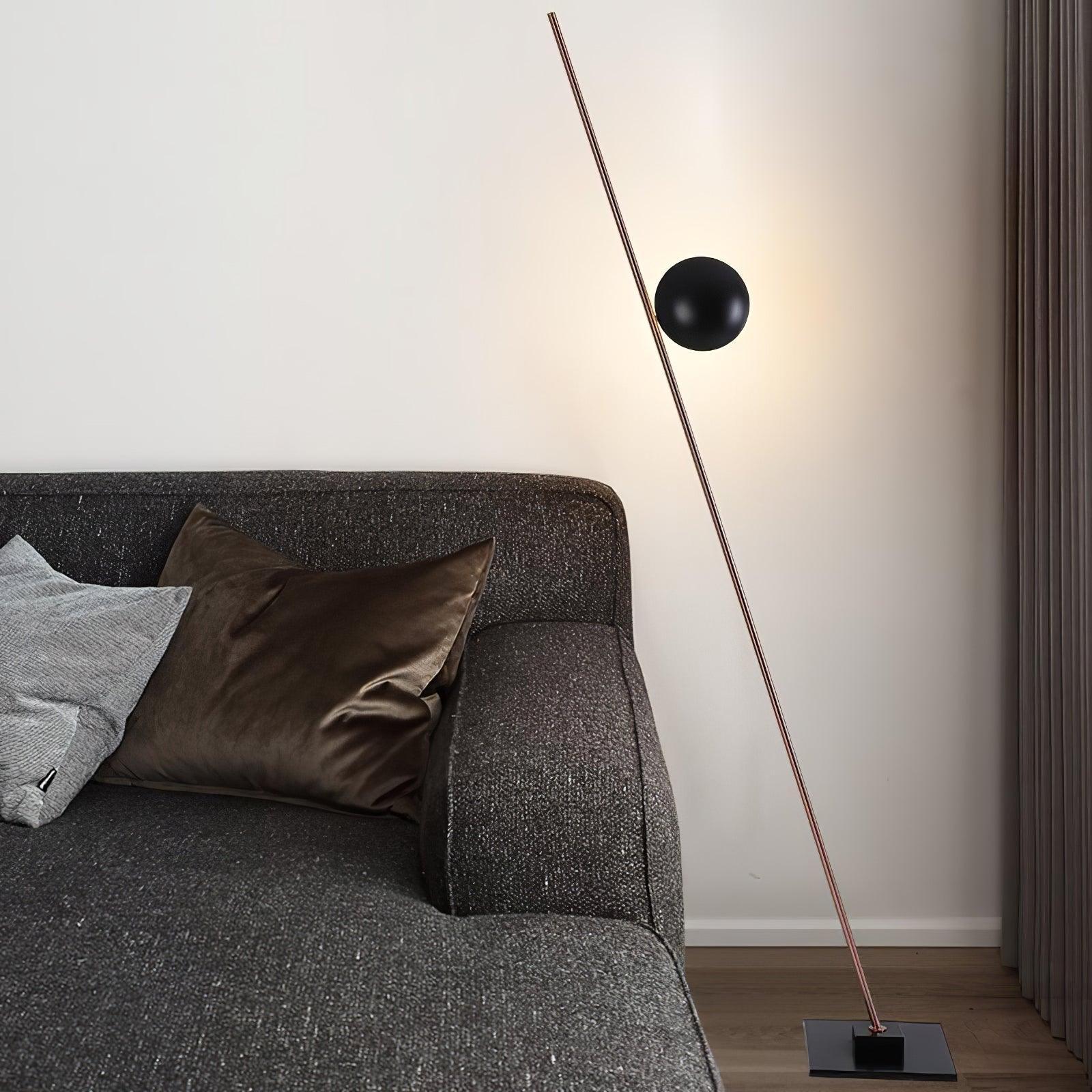 Axial Ray Sculptural Floor Lamp-Neutral Decor