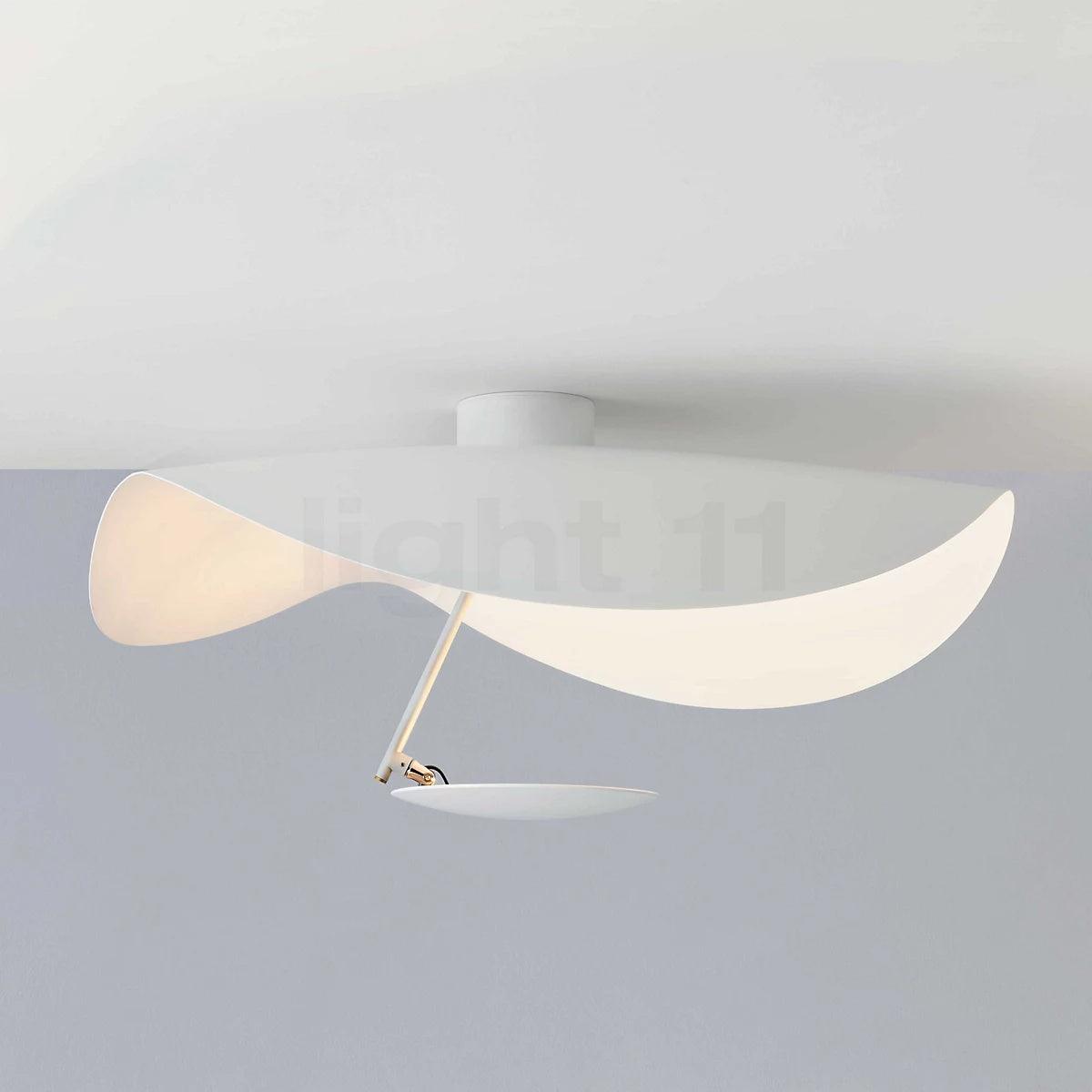 Sol Ceiling Lamp Curved Shade and Gold Interior-Neutral Decor