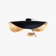 Sol Ceiling Lamp Curved Shade and Gold Interior-Neutral Decor