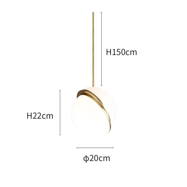 Cavira Pendant Minimalistic Glass Lamp-Neutral Decor