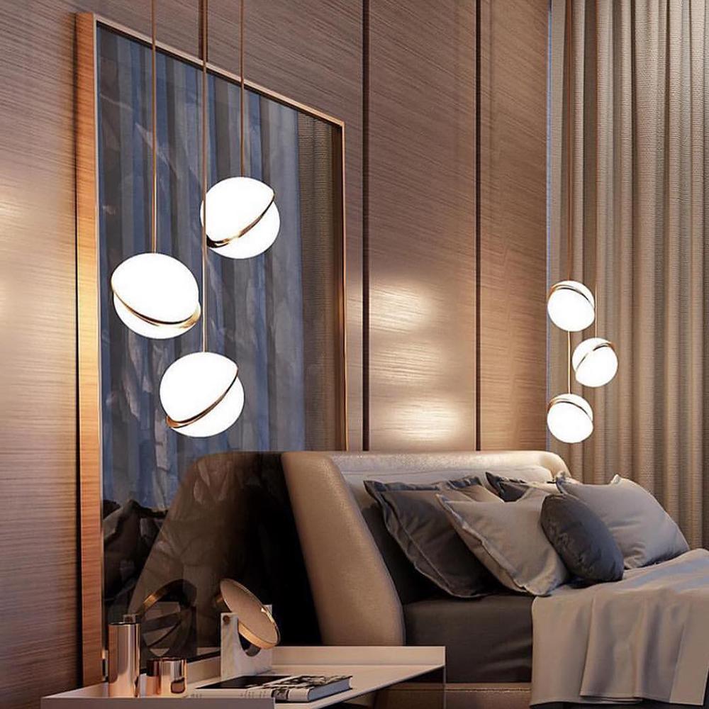 Cavira Pendant Minimalistic Glass Lamp-Neutral Decor