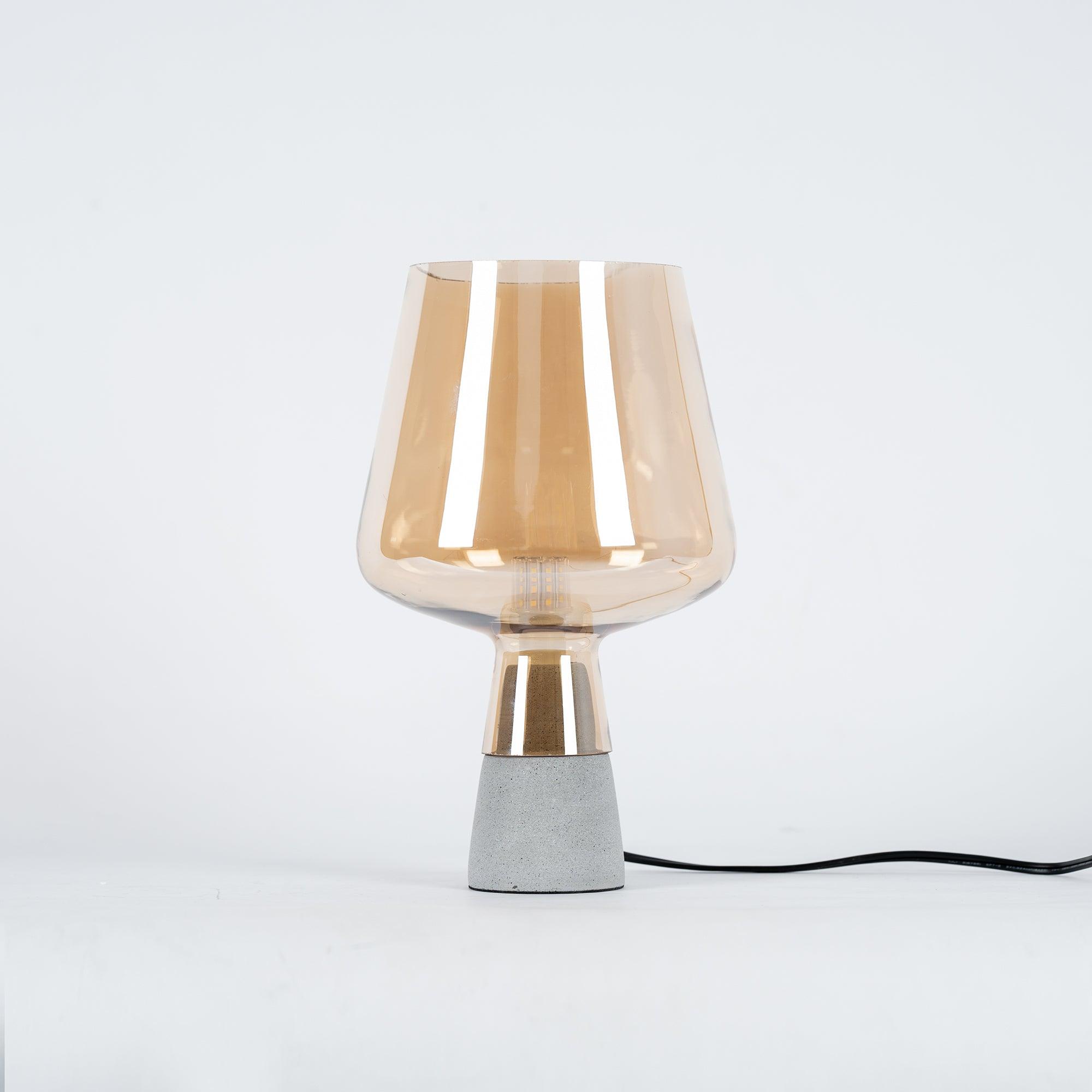 Nirixon Minimalist Cement Table Lamp-Neutral Decor