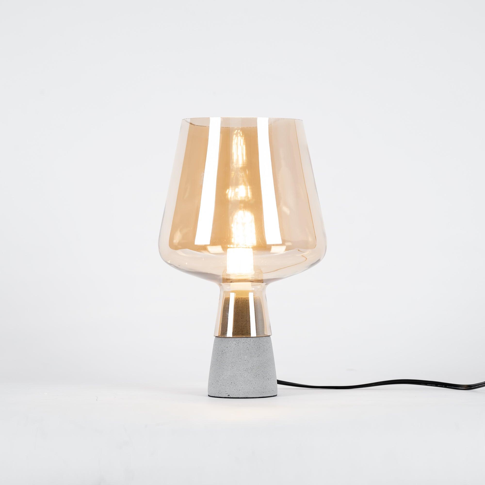 Nirixon Minimalist Cement Table Lamp-Neutral Decor