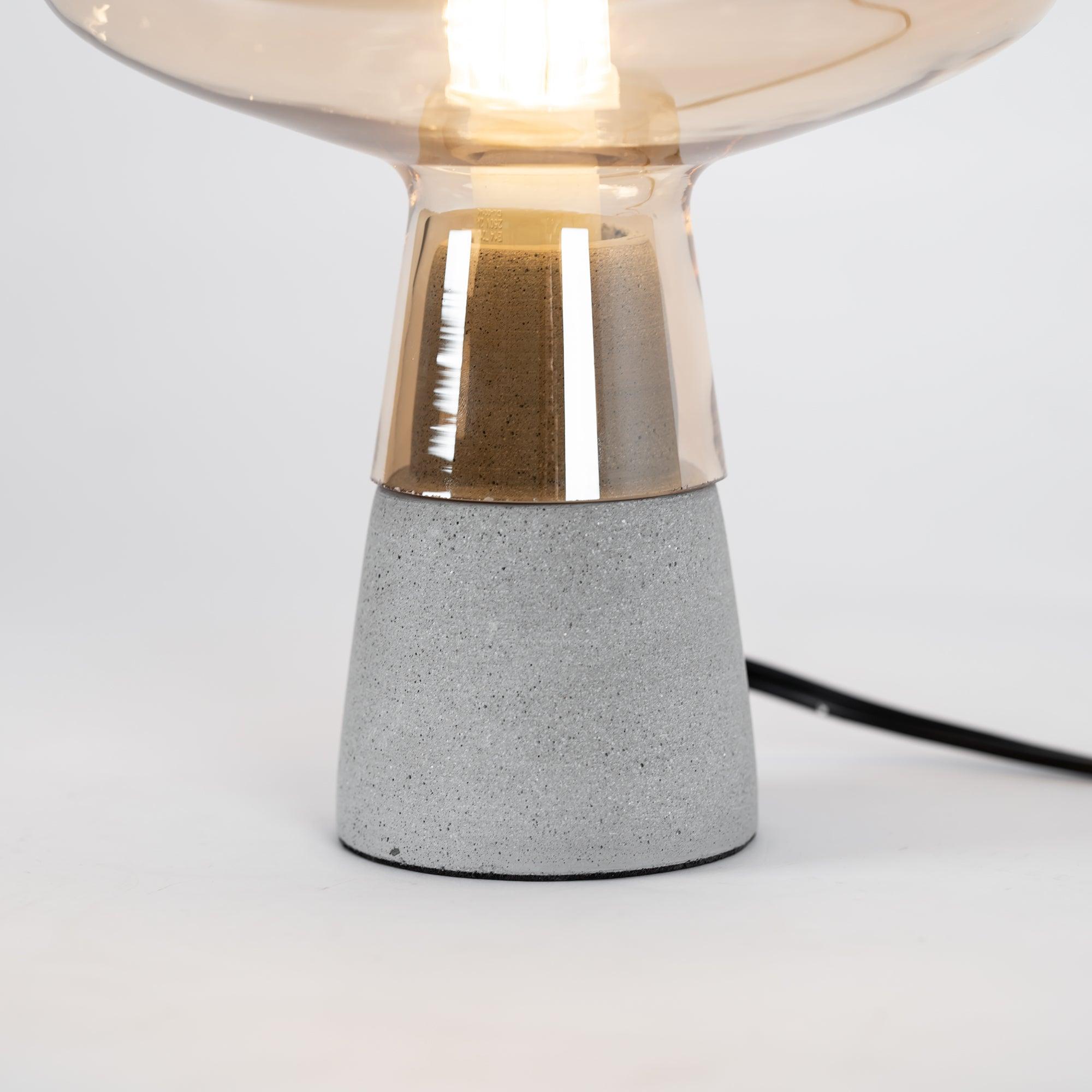 Nirixon Minimalist Cement Table Lamp-Neutral Decor