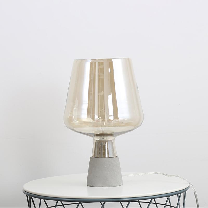Nirixon Minimalist Cement Table Lamp-Neutral Decor