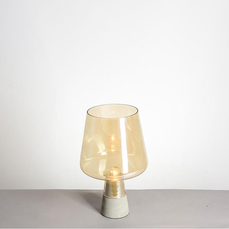 Nirixon Minimalist Cement Table Lamp-Neutral Decor