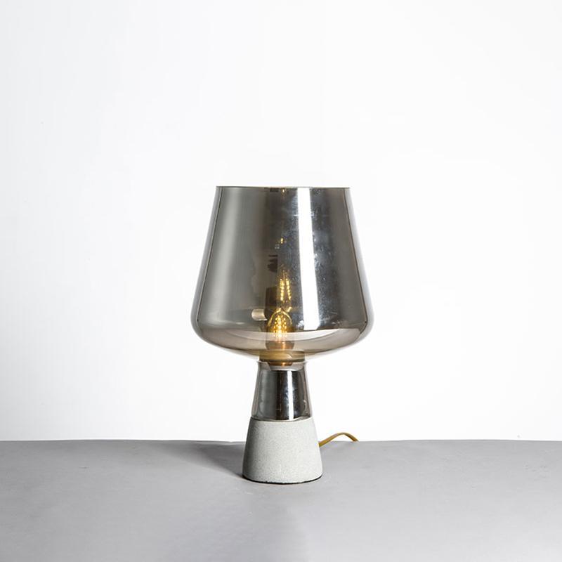 Nirixon Minimalist Cement Table Lamp-Neutral Decor