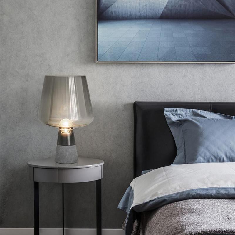 Nirixon Minimalist Cement Table Lamp-Neutral Decor