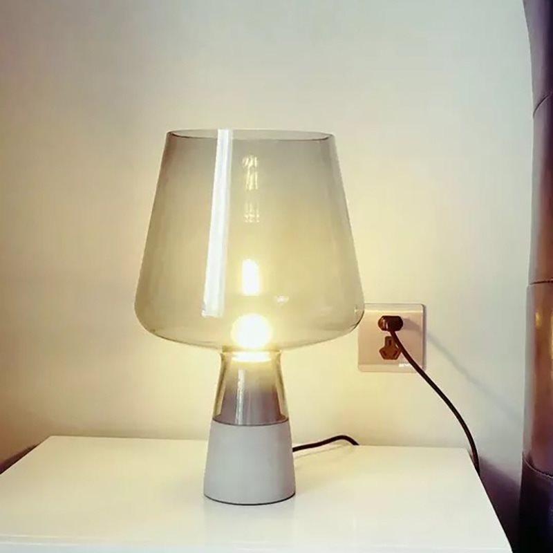 Nirixon Minimalist Cement Table Lamp-Neutral Decor