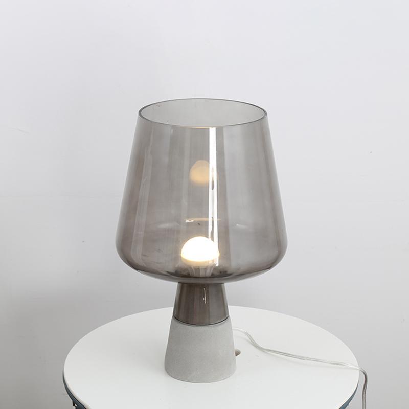 Nirixon Minimalist Cement Table Lamp-Neutral Decor