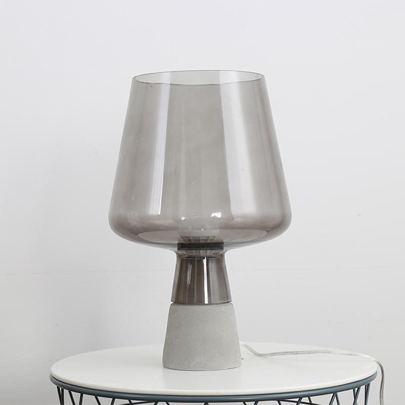 Nirixon Minimalist Cement Table Lamp-Neutral Decor