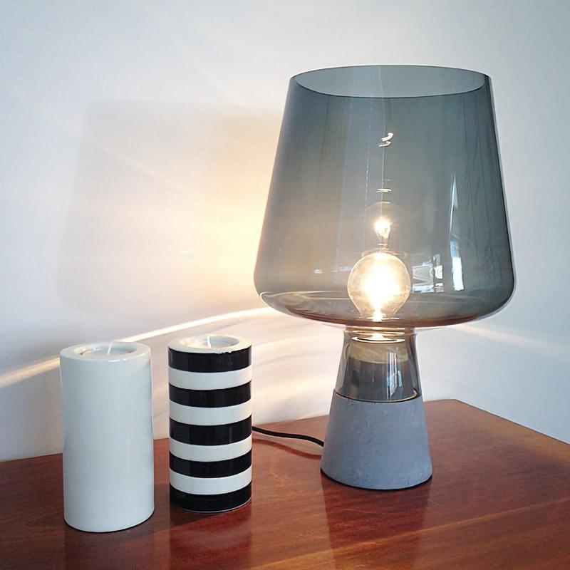 Nirixon Minimalist Cement Table Lamp-Neutral Decor