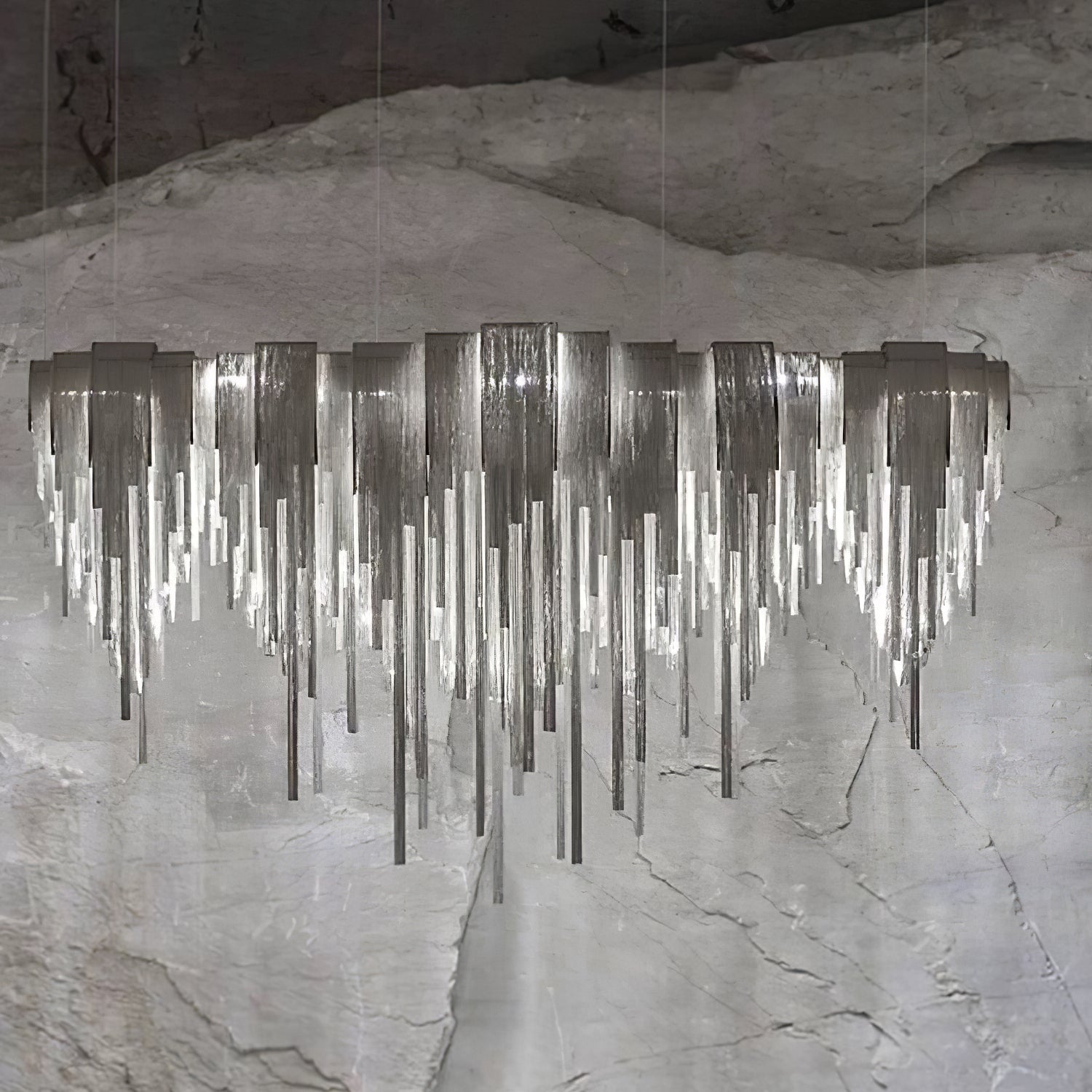 Tarien Chandelier Layered Chain Nickel Luxury-Neutral Decor