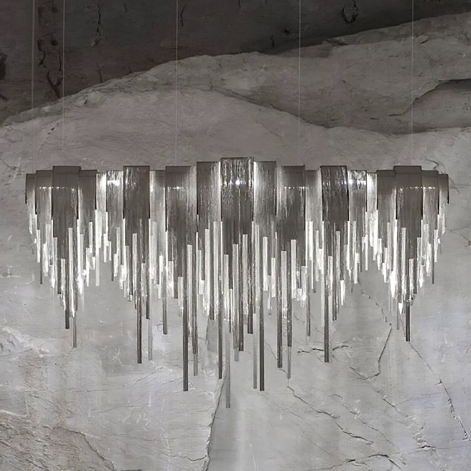 Tarien Chandelier Layered Chain Nickel Luxury-Neutral Decor