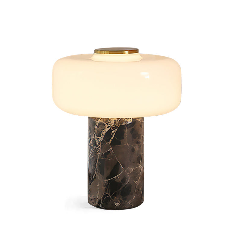 The Lennox lamp on an entryway console table, making a stylish first impression.