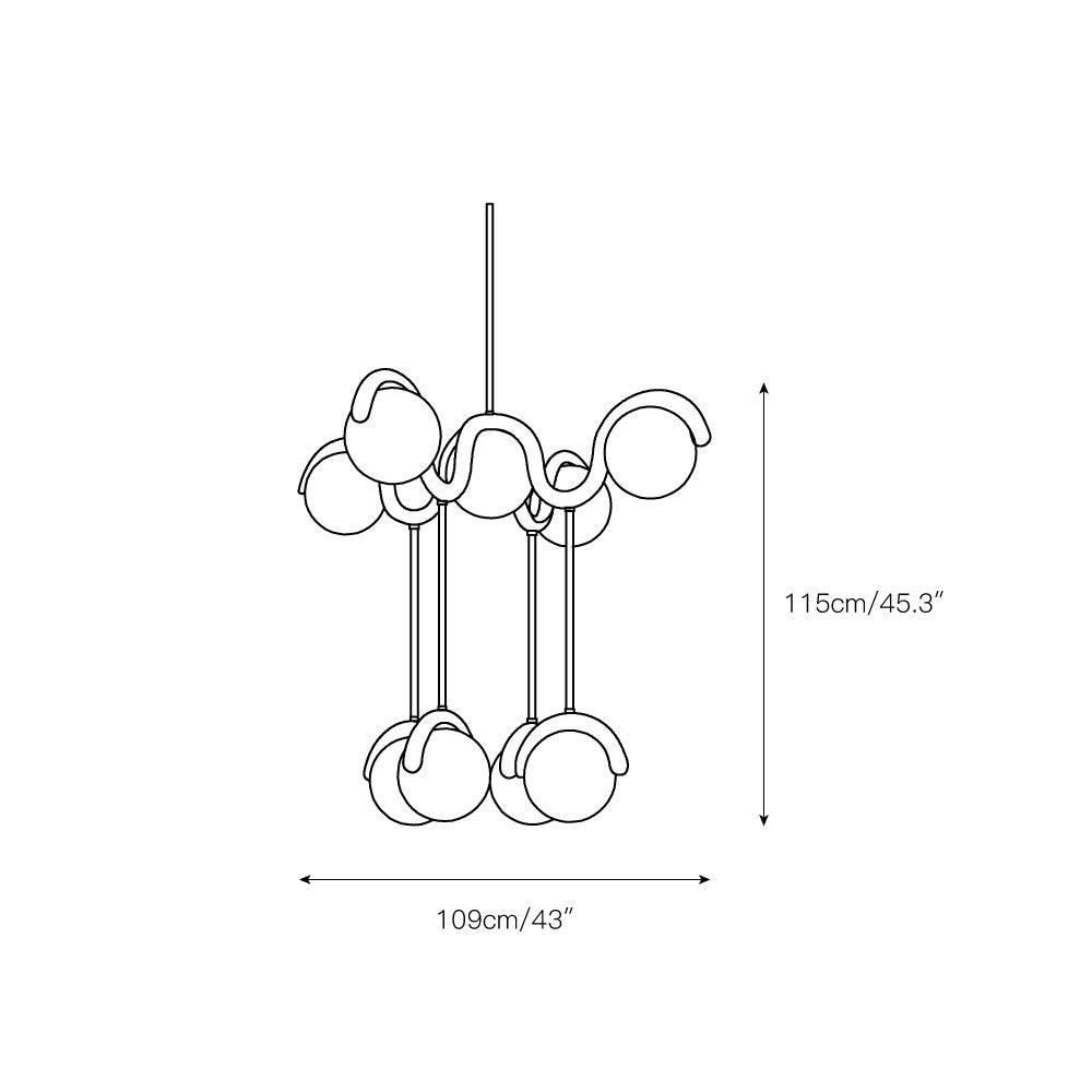 Uveta  Chandelier Muti-layer