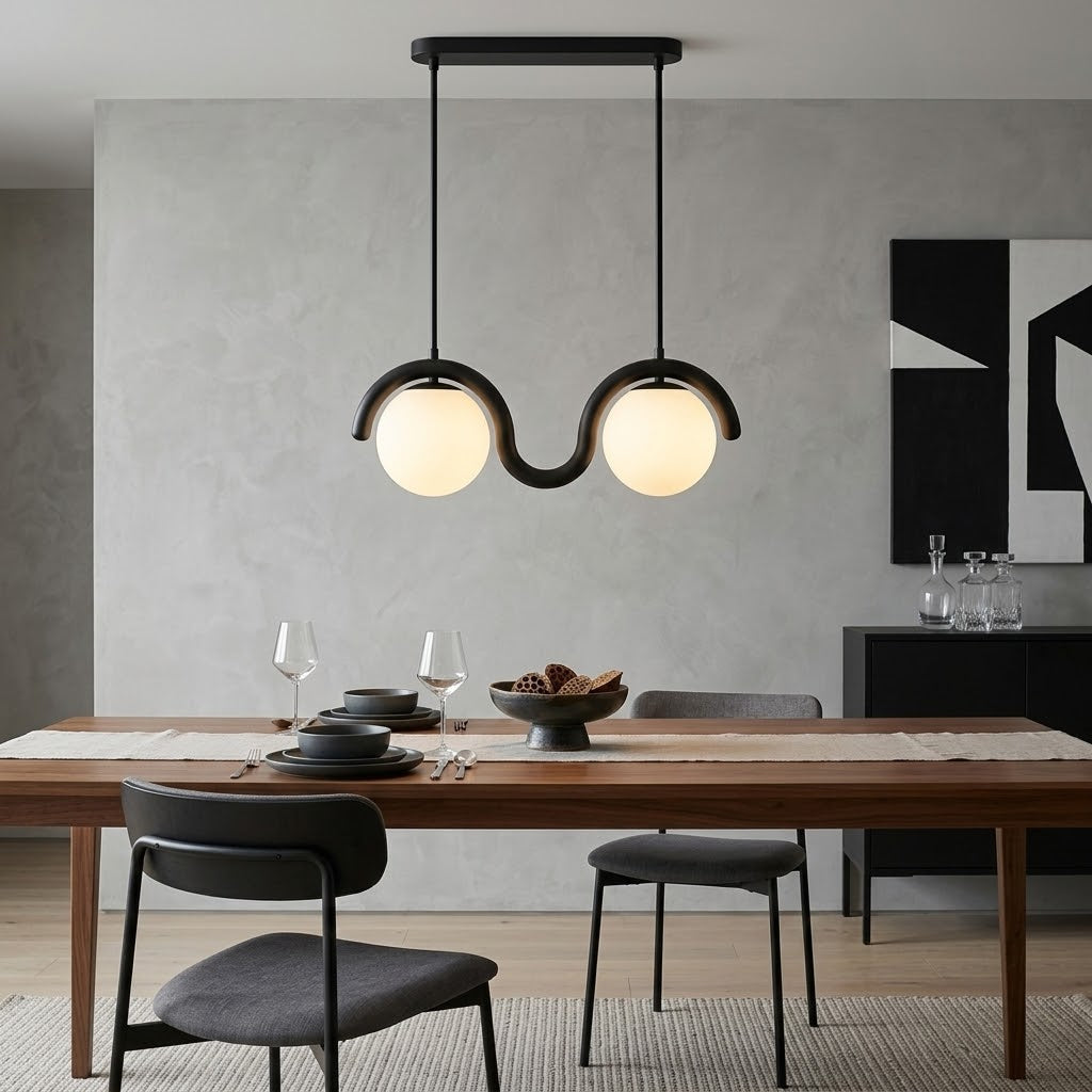 Dimensional specifications for the 4-head version of the Lenox lamp.