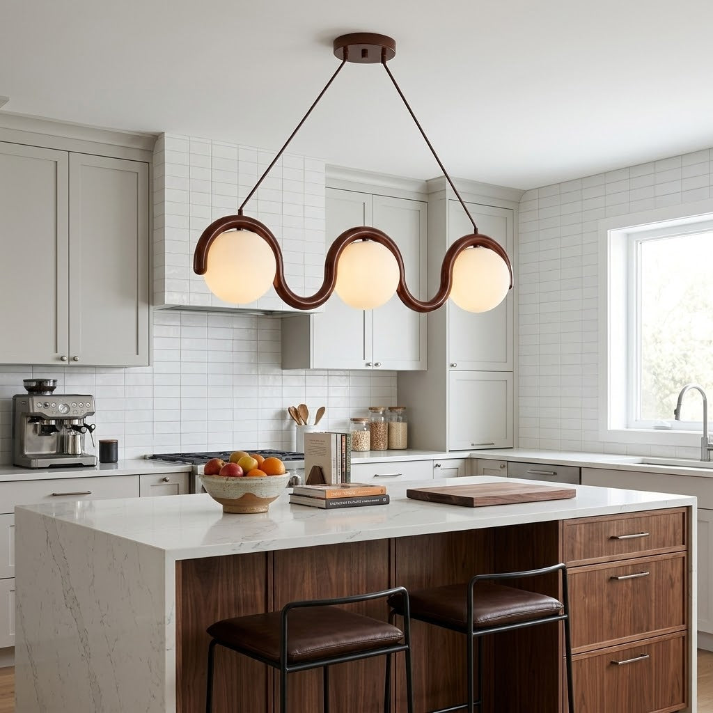Dimensional specifications for the 2-head version of the Lenox lamp.