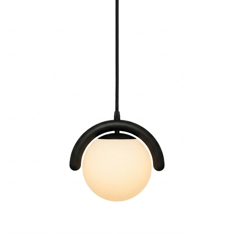 Lenox Linear Ball Pendant Lamp with black finish.