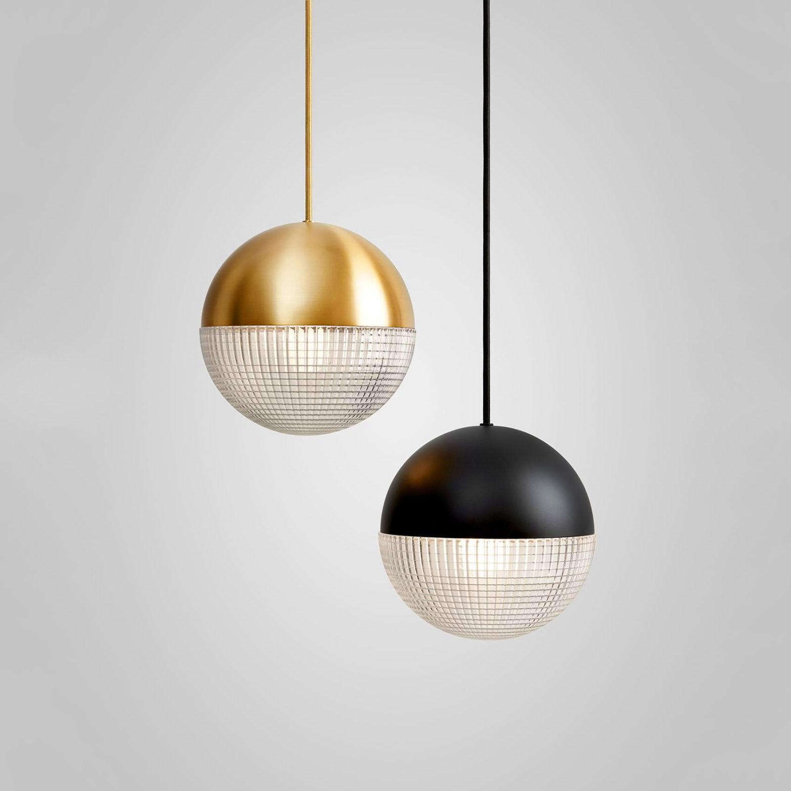 Kevelo Pendant Lamp Brass Glass Modern-Neutral Decor