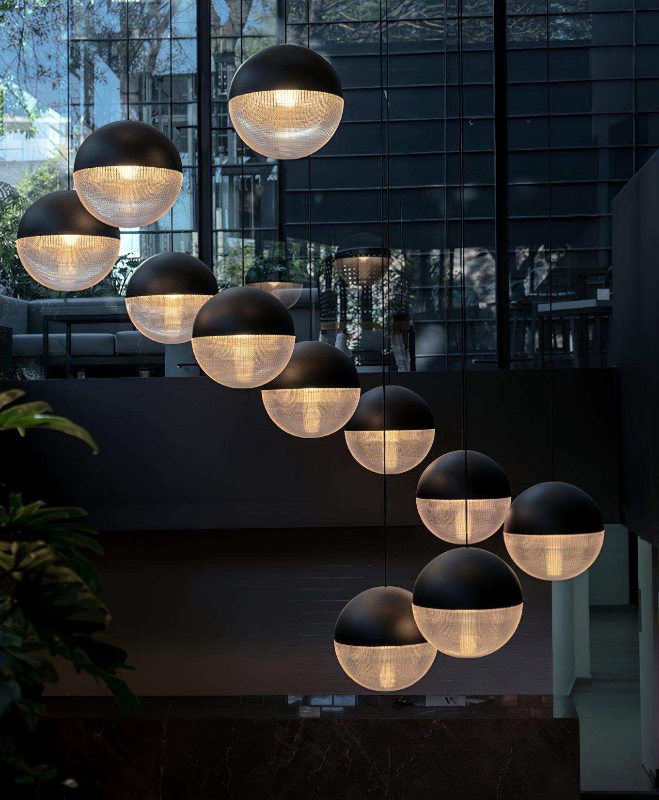 Kevelo Pendant Lamp Brass Glass Modern-Neutral Decor