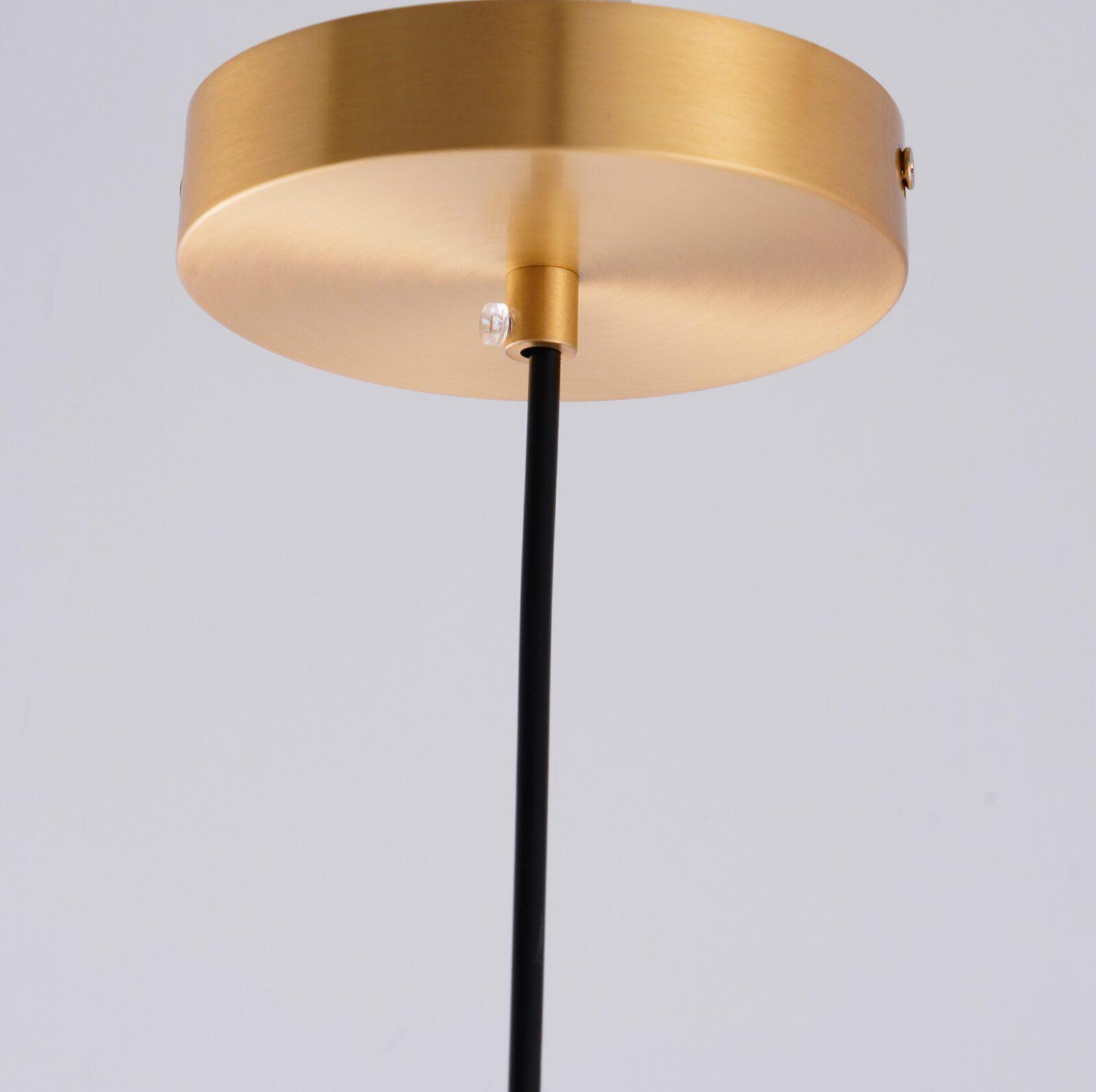 Kevelo Pendant Lamp Brass Glass Modern-Neutral Decor