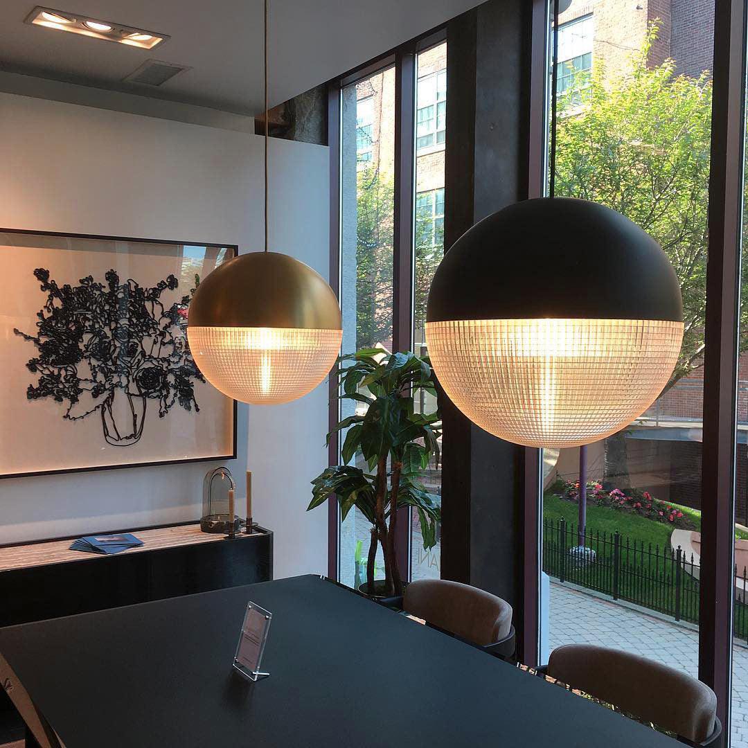 Kevelo Pendant Lamp Brass Glass Modern-Neutral Decor