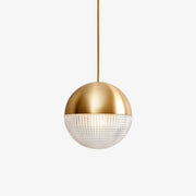 Kevelo Pendant Lamp Brass Glass Modern-Neutral Decor