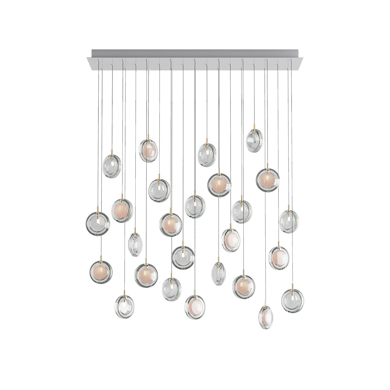 Lens Round Chandelier-Neutral Decor