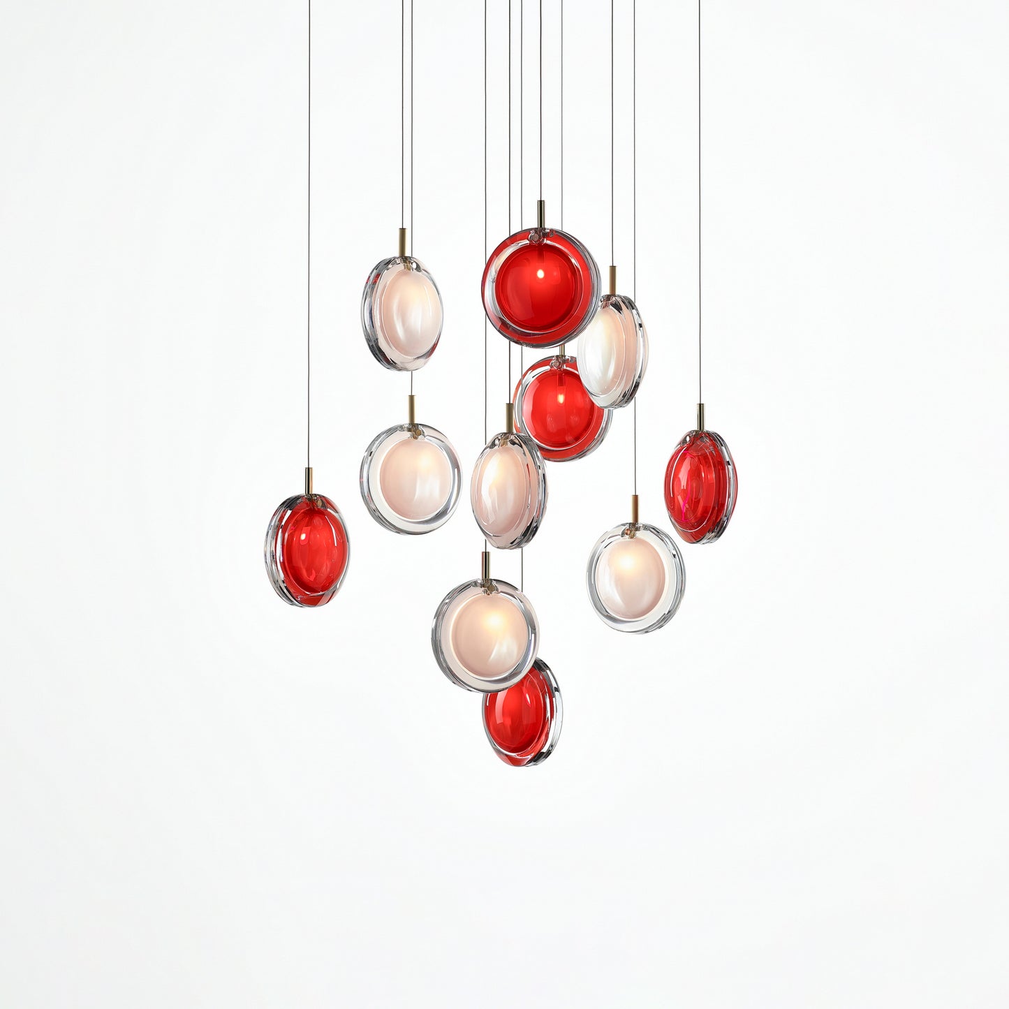 Lens Round Chandelier-Neutral Decor