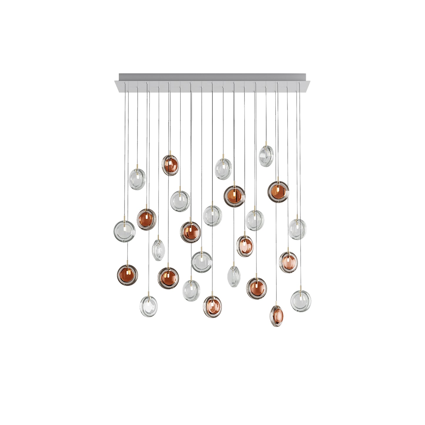 Lens Round Chandelier-Neutral Decor