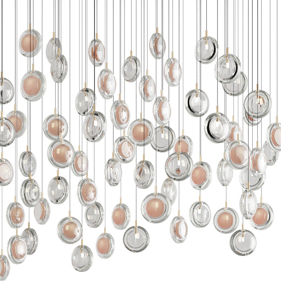 Lens Round Chandelier-Neutral Decor