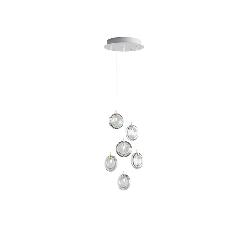 Lens Round Chandelier-Neutral Decor