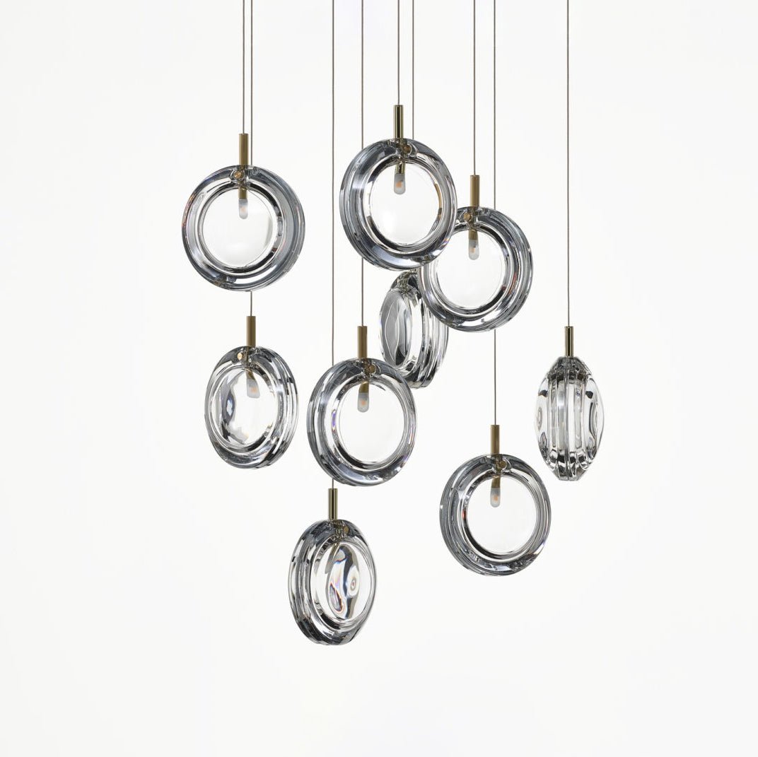 Lens Round Chandelier-Neutral Decor