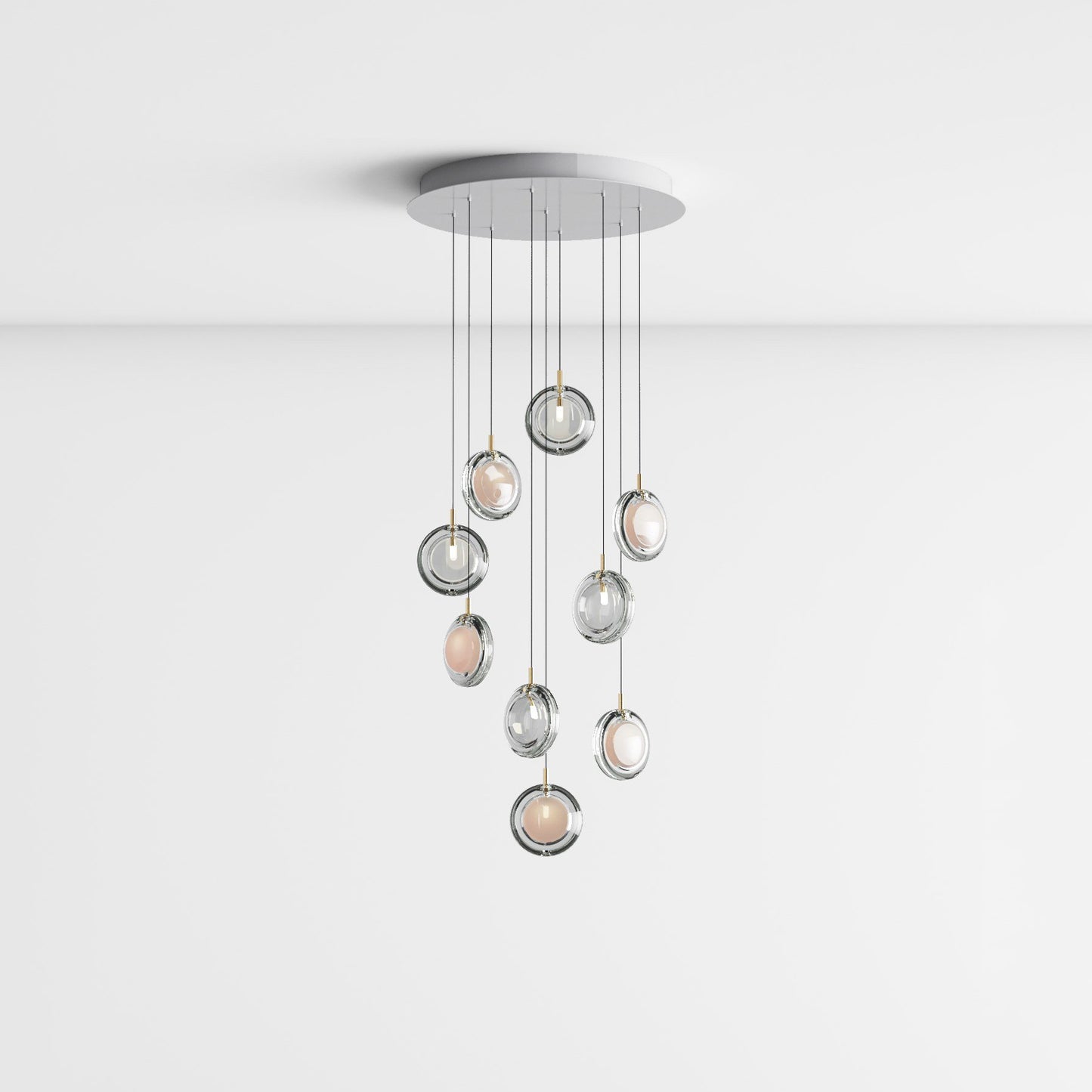 Lens Round Chandelier-Neutral Decor