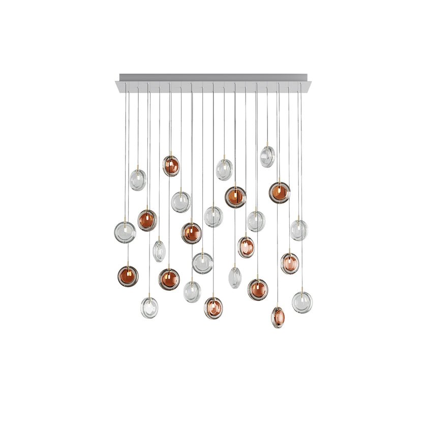Lens Round Chandelier-Neutral Decor