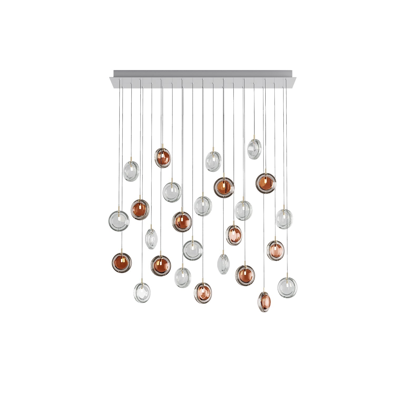 Lens Round Chandelier-Neutral Decor