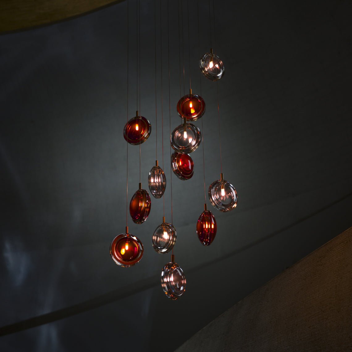 Lens Round Chandelier-Neutral Decor