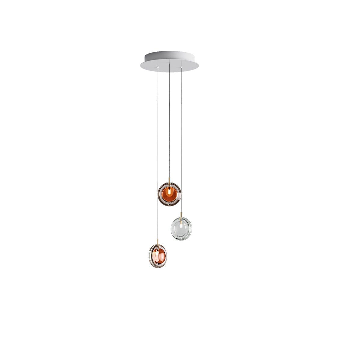 Lens Round Chandelier-Neutral Decor