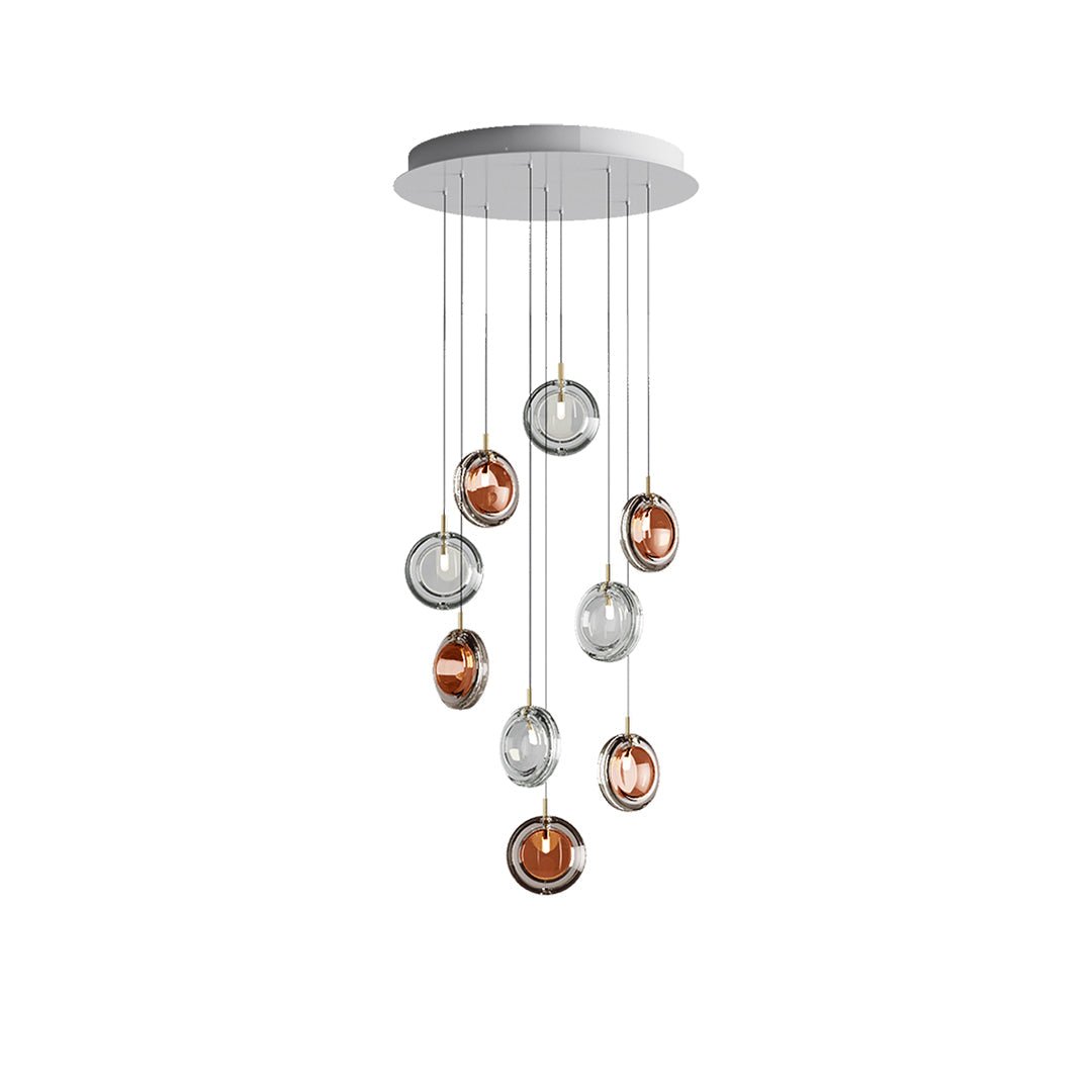 Lens Round Chandelier-Neutral Decor