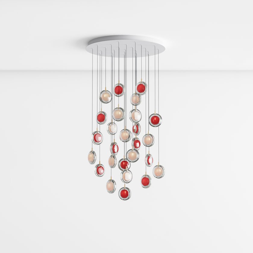 Lens Round Chandelier-Neutral Decor