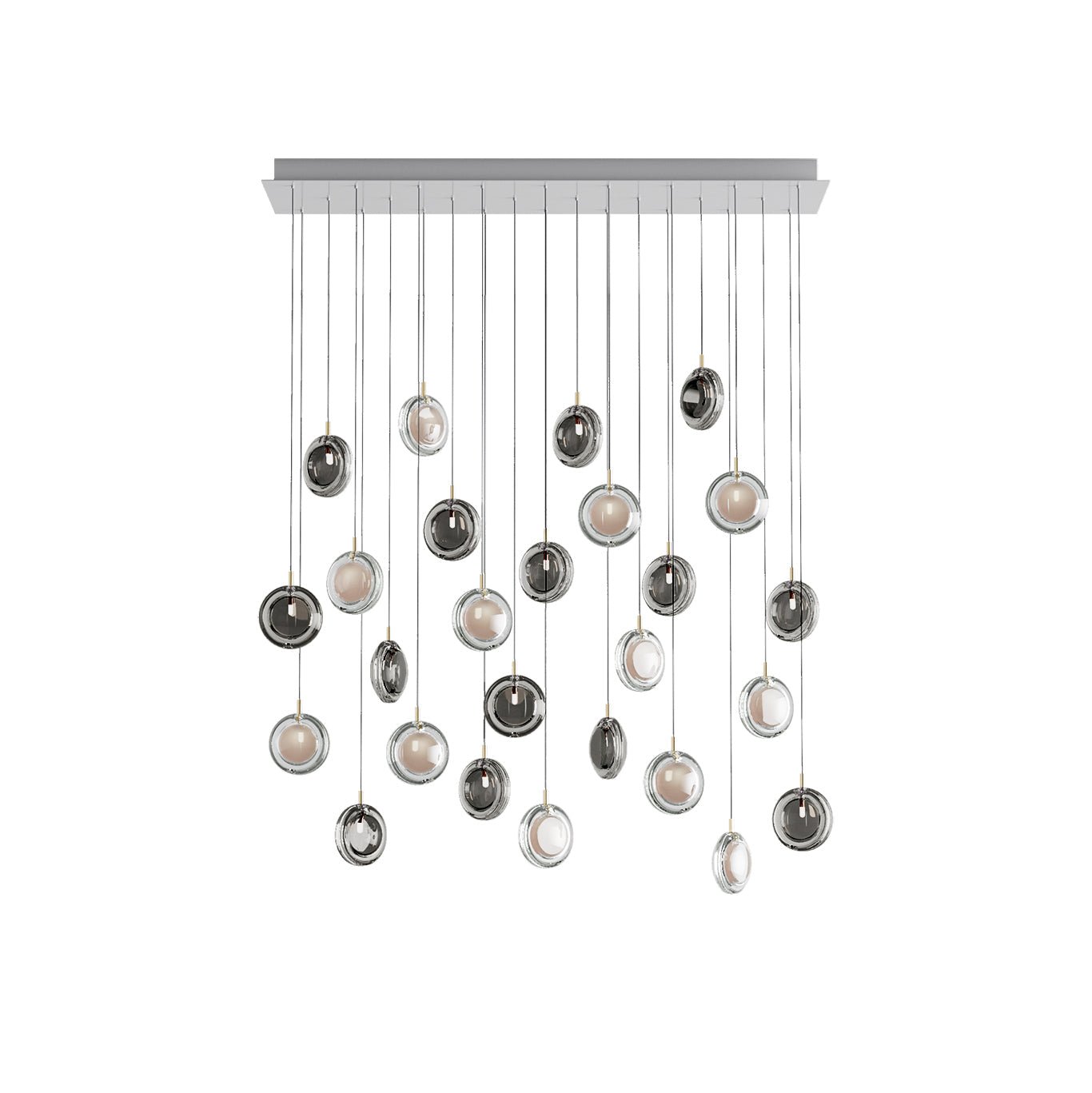 Lens Round Chandelier-Neutral Decor